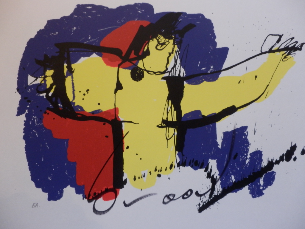 HERMAN BROOD, Gelimiteerde en HANDGESIGNEERDE Zeefdruk  BRASIL GOD kopen? Bied vanaf 85!