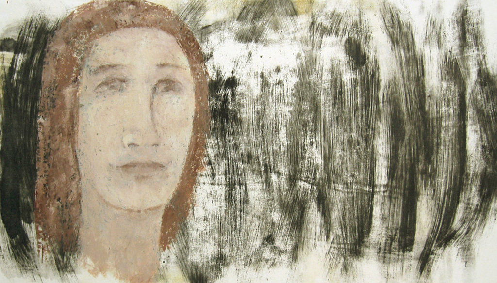Portret van vrouw - olieverf op monotype op stevig papier - Irene Joffroy kopen? Bied vanaf 35!