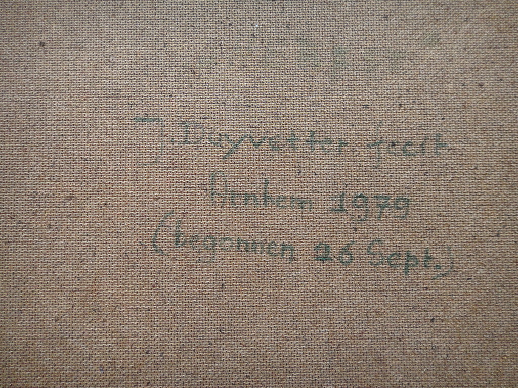 Jan Duyvetter, olieverf op board, doorkijkje in het voorjaar kopen? Bied vanaf 55!