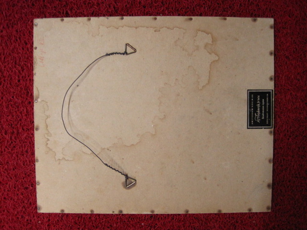 Originele Collage/Aquarel "Februaristaking" van Di Reurhoff Behrens 1902-1998  kopen? Bied vanaf 1!