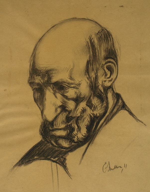 Onduidelijke signatuur : Tekening , Portret man – ca 1911  kopen? Bied vanaf 1!