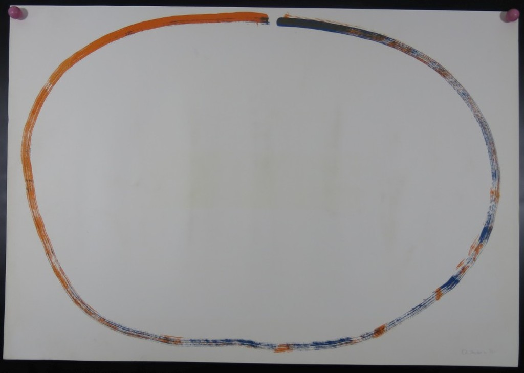 AcheterRob van Koningsbruggen: Litho, Ovaal Oranje/Blauw? Enchérissez de 1!