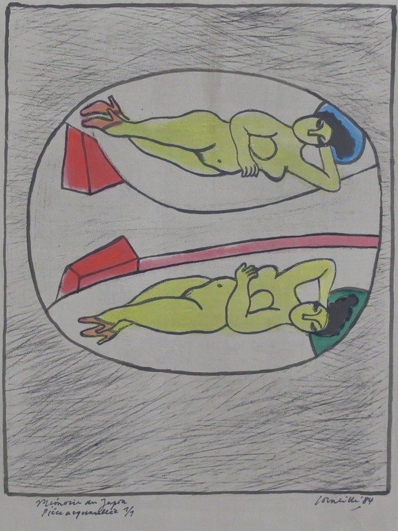 Corneille: Unieke handgekleurde litho, Memoire de Japon kopen? Bied vanaf 950!