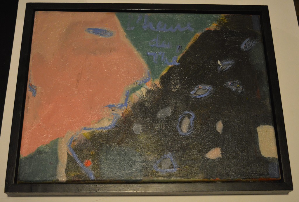 Dominique Chan - Dominique Chan - Acrylverf op doek - zonder titel verkocht voor € 45!