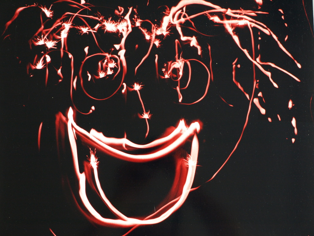 Paul Blanca : Foto – Drawing with light 1 – met passe-partout - ca 1999 kopen? Bied vanaf 35!