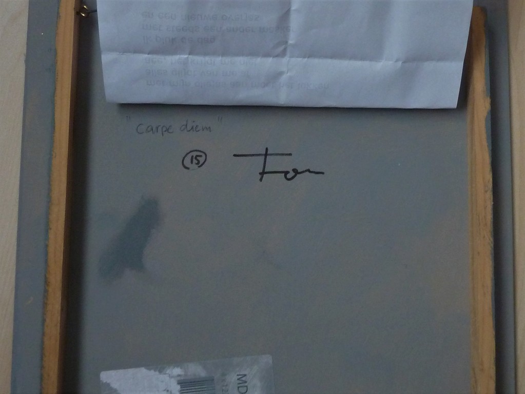 Gemengde techniek, uniek werk, titel: 'Carpe diem'. kopen? Bied vanaf 40!