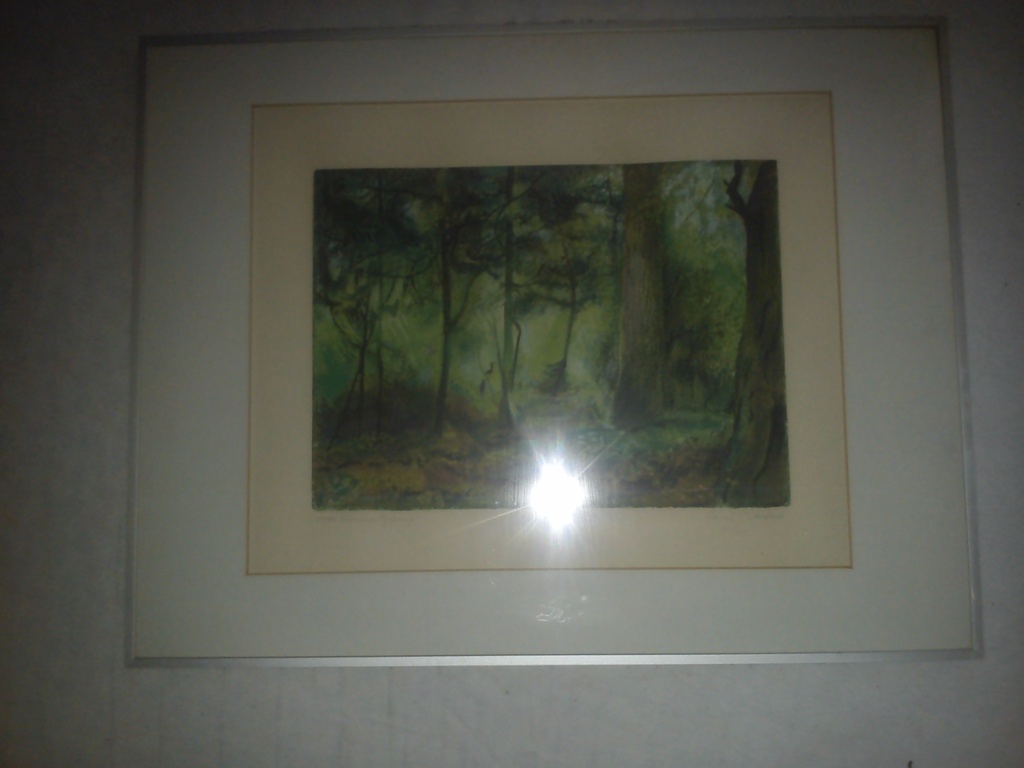 Paul Citroen, kleurenlitho, boslandschap, 1982, handgesign. kopen? Bied vanaf 100!