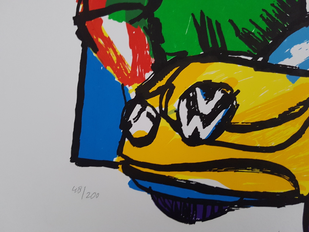 Originele zeefdruk van Herman Brood - VW BEETLE kopen? Bied vanaf 175!