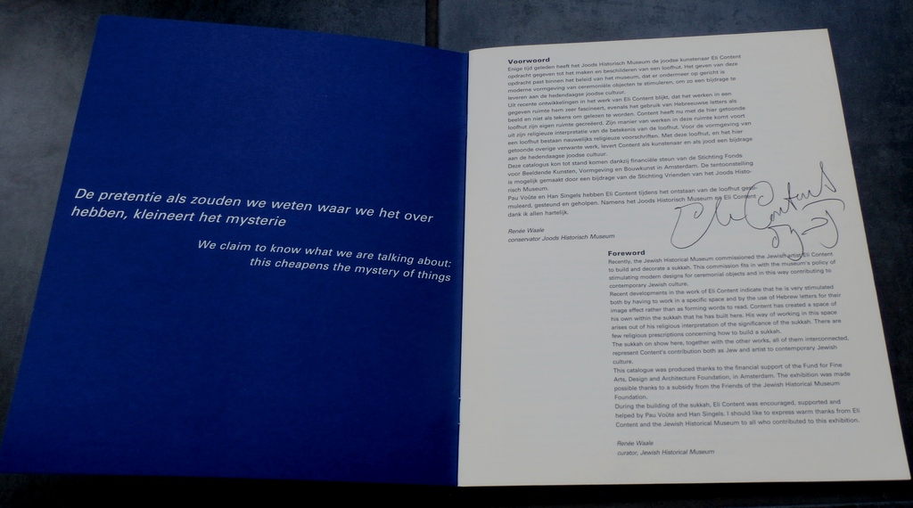 Eli Content - Joods Historisch Museum - gesigneerd kopen? Bied vanaf 45!