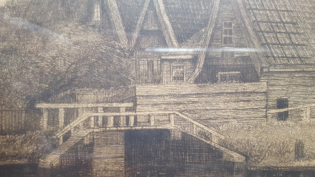 A.J. Grootens - ets van 1897, handgesigneerd kopen? Bied vanaf 1!