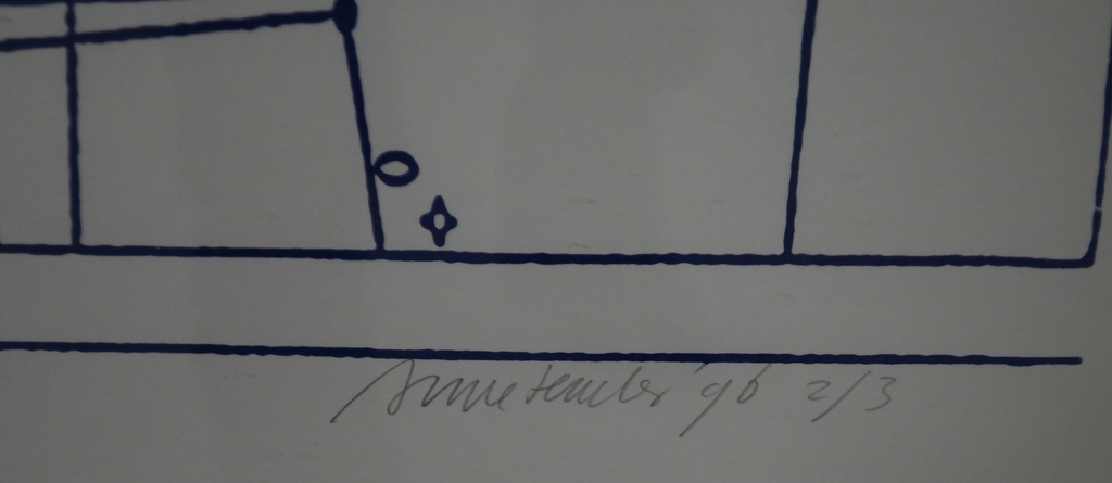 Anne Semler: Zeefdruk, Zonder titel -Ingelijst kopen? Bied vanaf 1!