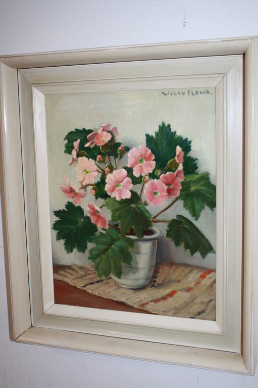 WILLY FLEUR 1888 - 1967 - HAAGSE SCHOOL BLOEMSTILLEVEN GERBRA 'S verkocht voor € 50!