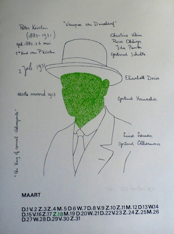 Ad gerritsen - zeefdruk - 1972 kopen? Bied vanaf 60!