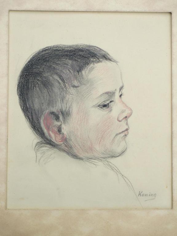 Arnold Koning, Jongenskopje, Tekening kopen? Bied vanaf 1!