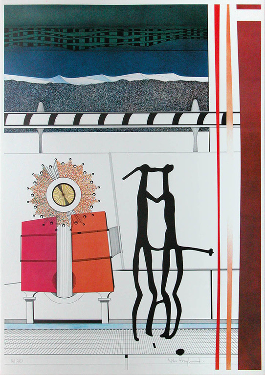 Nils Haglund - Nils Haglund, handgesigneerde litho ‘Begegnung’, oplage 200 kopen? Bied vanaf 10!