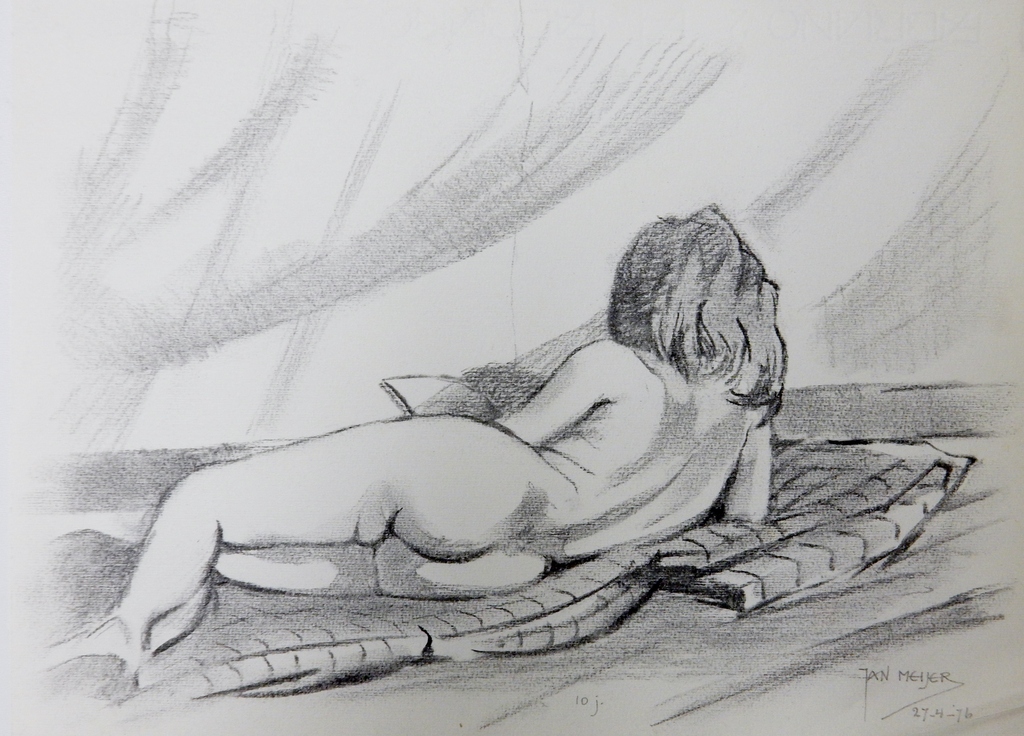 Jan Meijer (1900-1986) - Vrouwelijk naakt, 1976 kopen? Bied vanaf 1!
