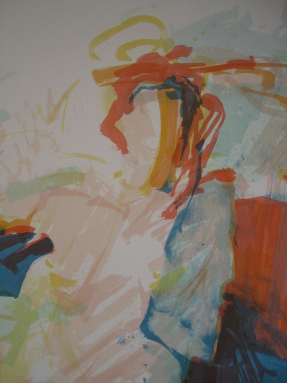 Grote 1987 abstract figuratieve gesigneerde Litho "I" Richard Smeets (1955) kopen? Bied vanaf 1!
