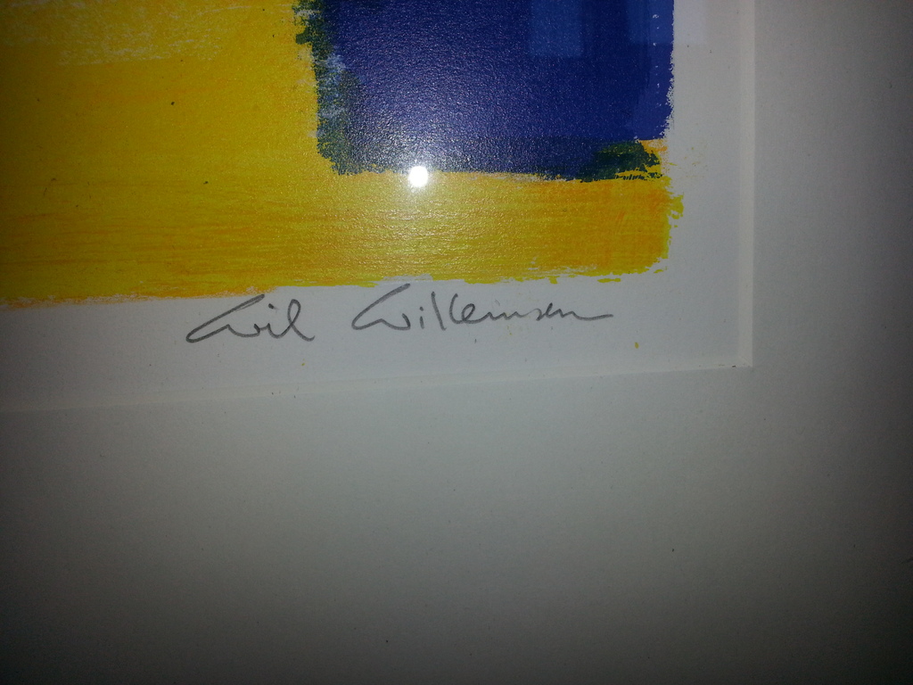 Wil Willemsen - Zeefdruk 74/125 handgesigneerd (groot en ingelijst) kopen? Bied vanaf 75!