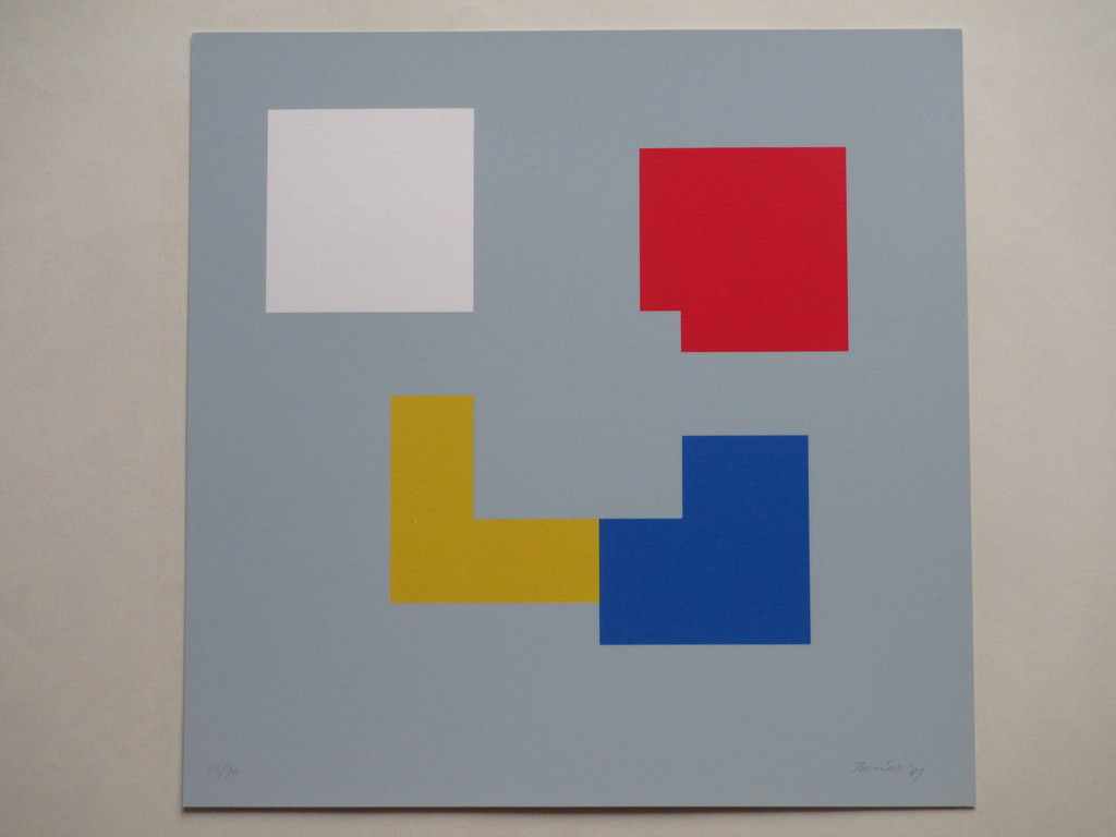 Bob Bonies, Compositie primaire kleuren, Zeefdruk kopen? Bied vanaf 75!