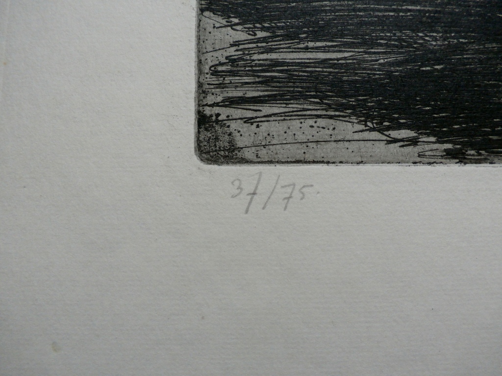 Auke de Vries - ets: Stenen - 1966 kopen? Bied vanaf 50!