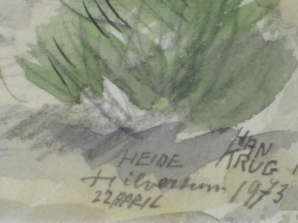 Han Krug, Heide bij Hilversum, Aquarel 1973 kopen? Bied vanaf 1!
