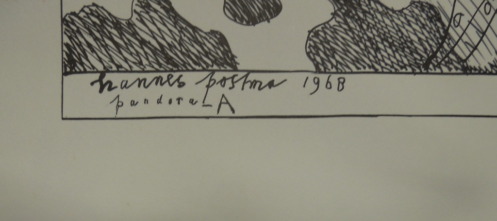 Hannes Postma - Pandora A - handsignierte Original-Lithographie kopen? Bied vanaf 30!