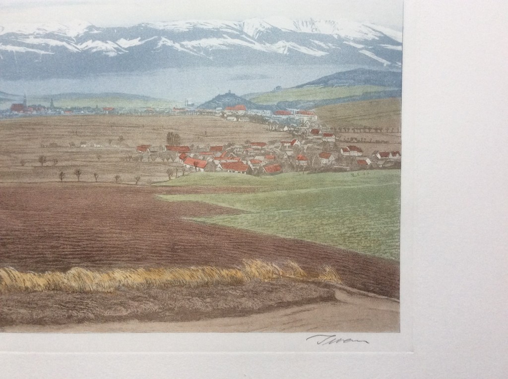 Onbekende kunstenaar - 2x grote ets/aquatint, gesign.ca.1930 kopen? Bied vanaf 10!