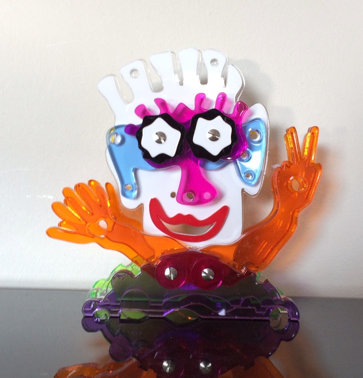 COBART by AD VAN HASSEL - kleurrijke 3d sculpture Peaceman kopen? Bied vanaf 1!