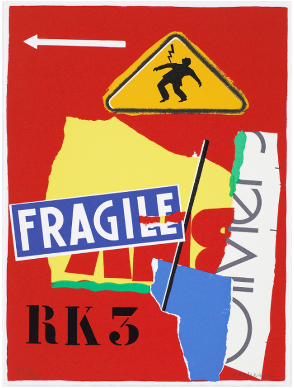 Peter Klasen: Zeefdruk, Devant le miroir de notre monde III verkocht voor € 60!