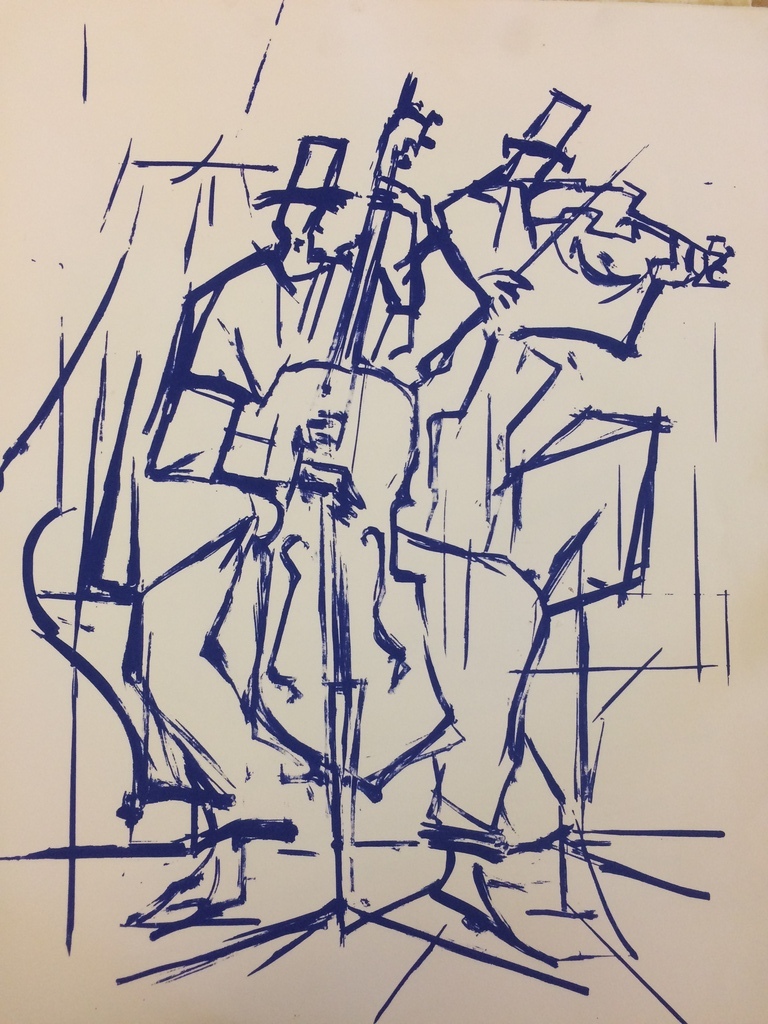 INIS - Inis (Francesco Gallo) Le Jazz, zeefdruk uit 1993: 1/25 verkocht voor € 65!