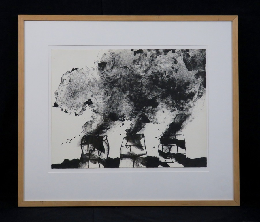 Jef diederen: Litho, De val nr.11 - Ingelijst verkocht voor € 70!