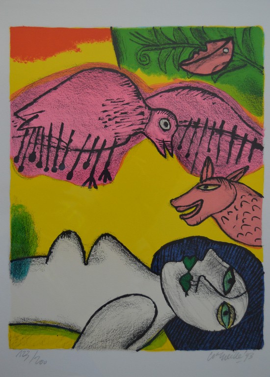 Corneille: Zeefdruk - Mémoire de Bali B - 1993 kopen? Bied vanaf 150!