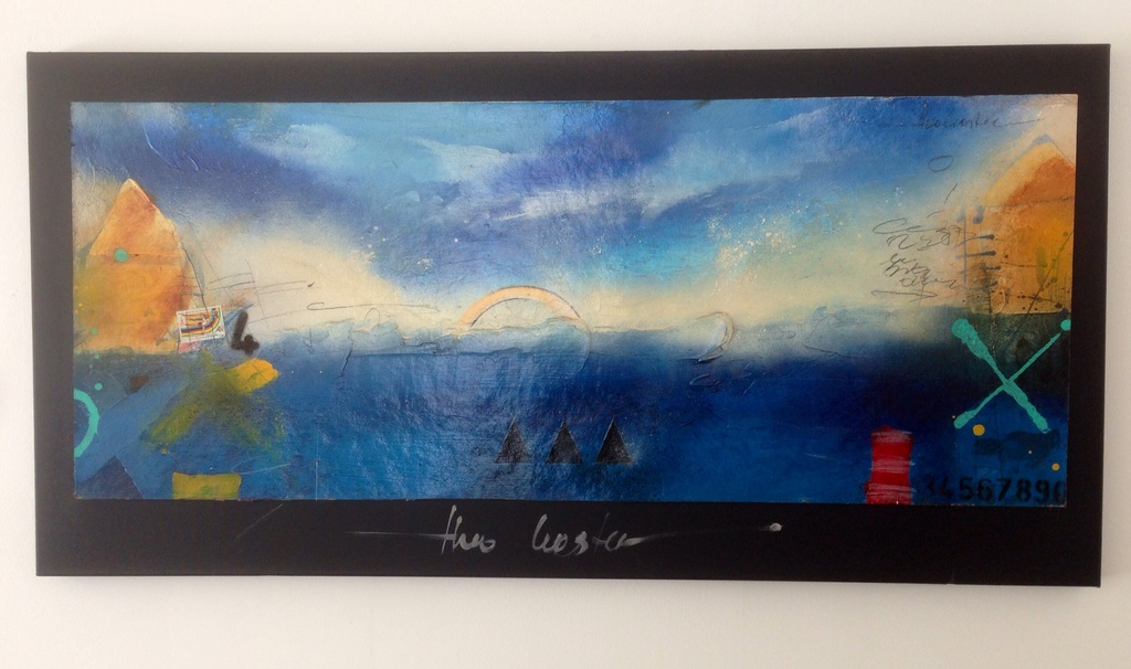 Theo koster, gemengde techniek , waterland verkocht voor € 121!