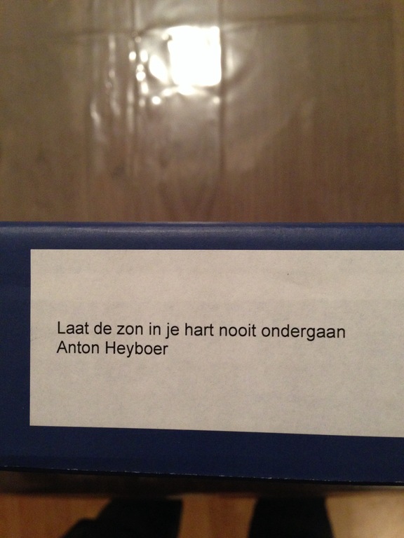 Anton Heyboer - 'Laat de zon in je hart nooit ondergaan' - keramiek bord kopen? Bied vanaf 100!