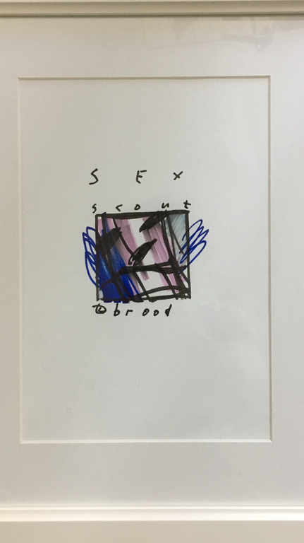 Herman Brood, stifttekening, sex scout verkocht voor € 121!