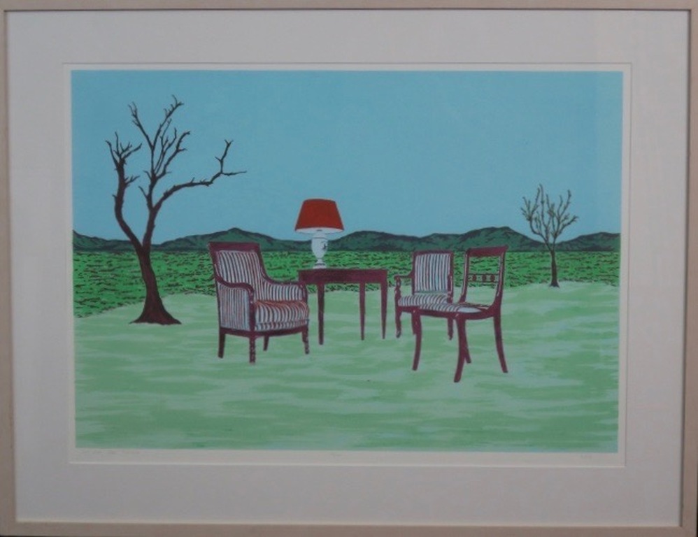 Jos van der Sommen: Litho, It's empty without you - Ingelijst kopen? Bied vanaf 1!