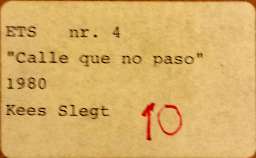 Kees Slegt, Ets nr 4, Calle que no paso, 1980 kopen? Bied vanaf 5!