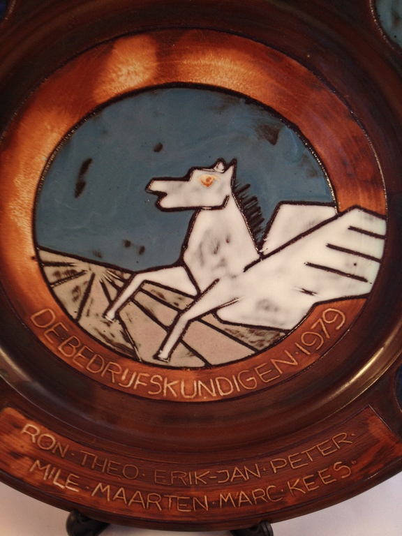 Henk Potters, groot jubileum wandbord kopen? Bied vanaf 1!