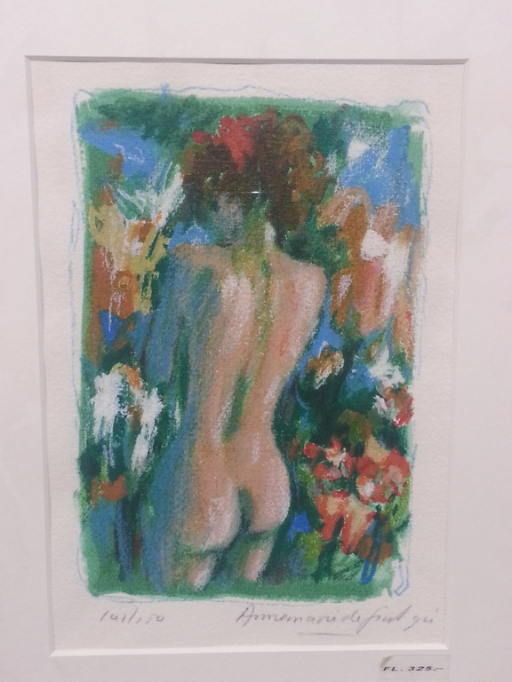 Annemarie de Groot, zeefdruk op papier in houten lijst kopen? Bied vanaf 30!