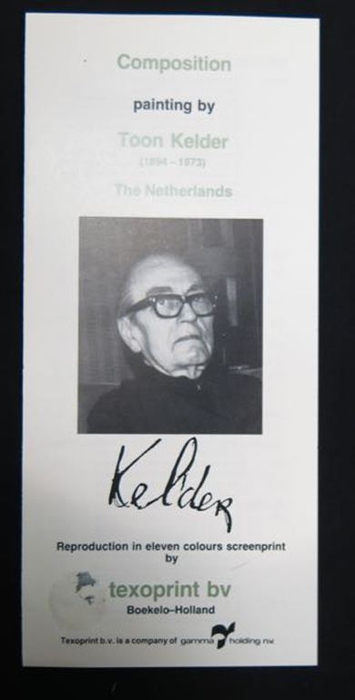 Toon Kelder: Zeefdruk op katoenzijde, Composition kopen? Bied vanaf 35!