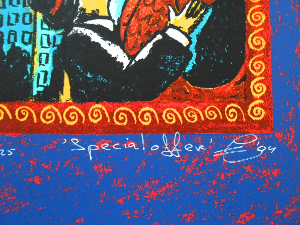 Jaques Tange. Leuke zeefdruk "a Special Offer" . kopen? Bied vanaf 1!