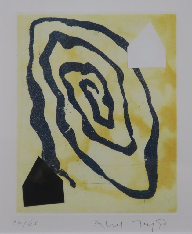 Albert Merz: Ets, Zonder titel - Ingelijst kopen? Bied vanaf 40!