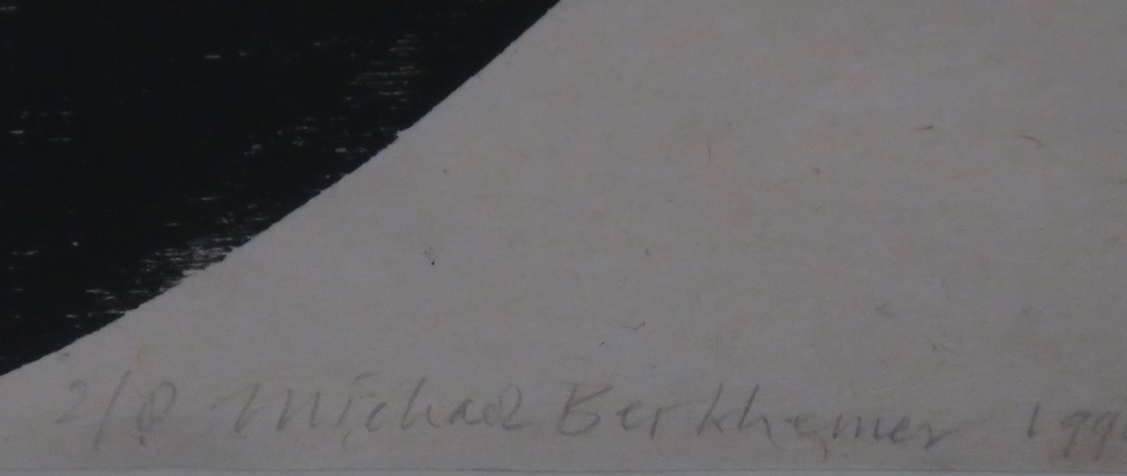 Michael Berkhemer: Ets, Zonder titel 2 (Groot) -Ingelijst kopen? Bied vanaf 50!