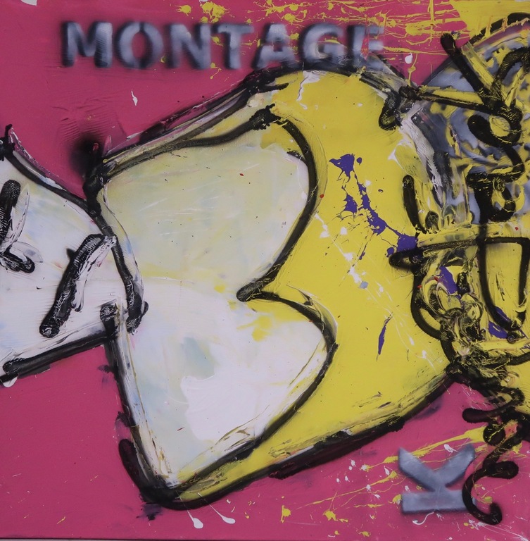 Jack Liemburg: Acryl op doek, Montage K  kopen? Bied vanaf 1!