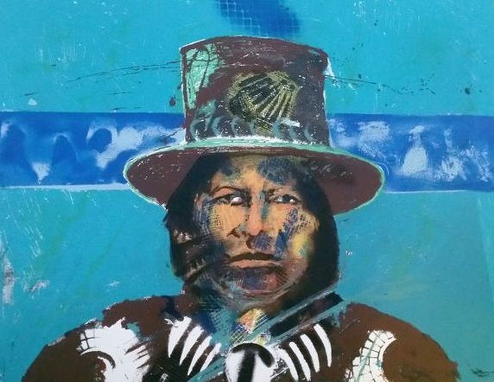 Espen Greger Hagen Blue Indian Zeefdruk kopen? Bied vanaf 50!