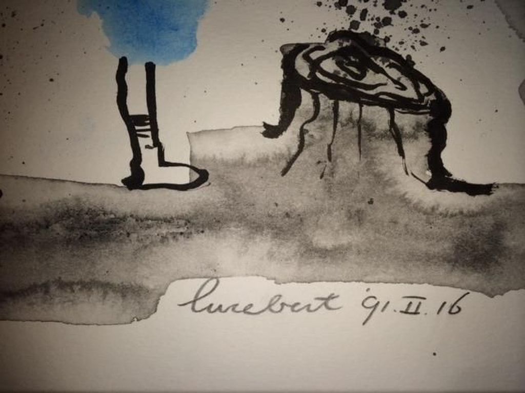 Lucebert aquarel uit 1991. kopen? Bied vanaf 140!