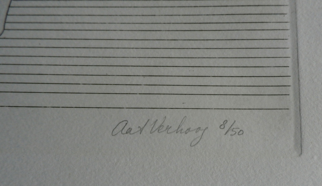 Aat verhoog - ets: ridder op paard - 1971 kopen? Bied vanaf 50!