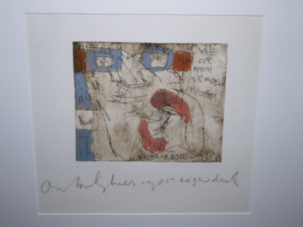 Anton Heyboer, kleurenets  verkocht voor € 150!