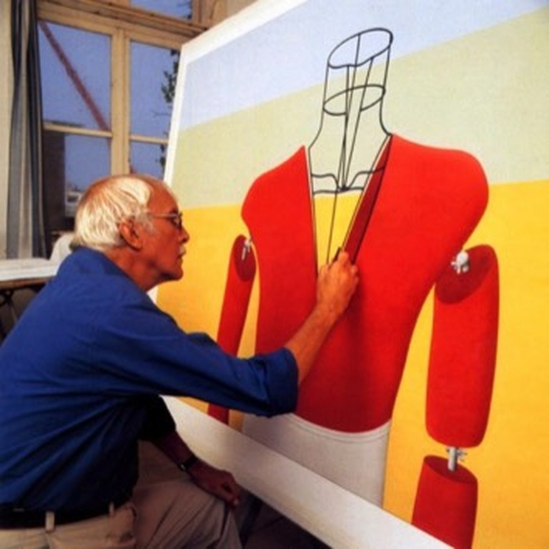 Marinus Fuit - Italiaans gebouw met schutting, litho kopen? Bied vanaf 55!