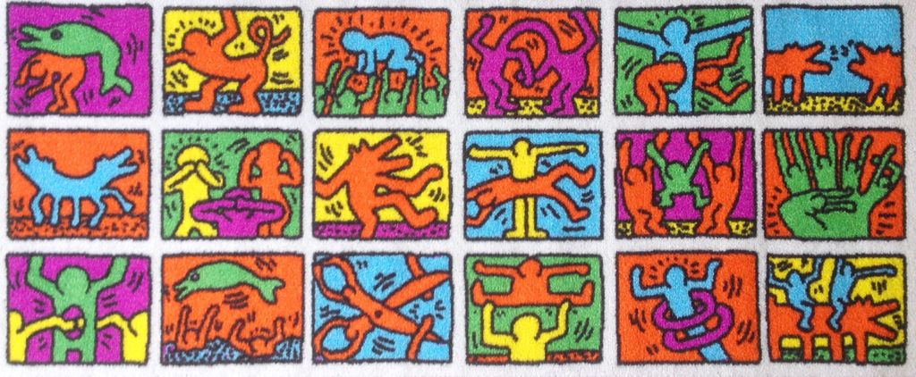 Keith Haring - Zeer groot origineel Carpet kopen? Bied vanaf 59!